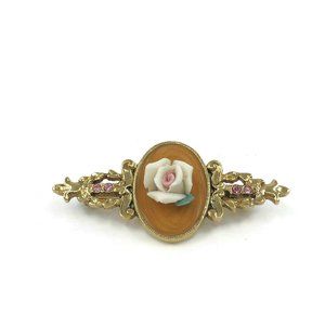 Vintage Avon Victorian Rose Brooch